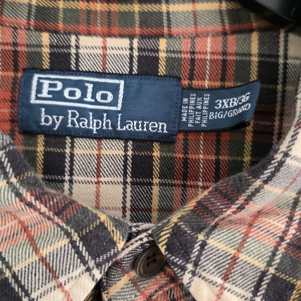 Ralph Lauren Plaid Button-Up Shirt 3XL - Picture 2 of 6